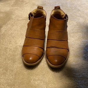 Brown booties